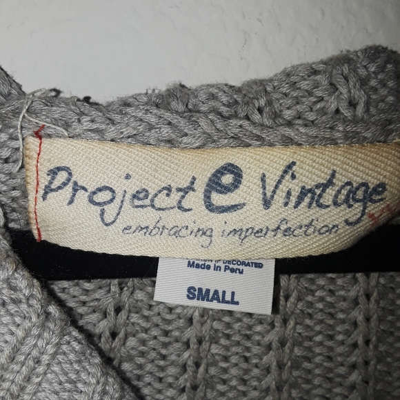 SWEATER DISTRESSED Project Vintage Distressed Hooded Sweater - Picture 3 of 8